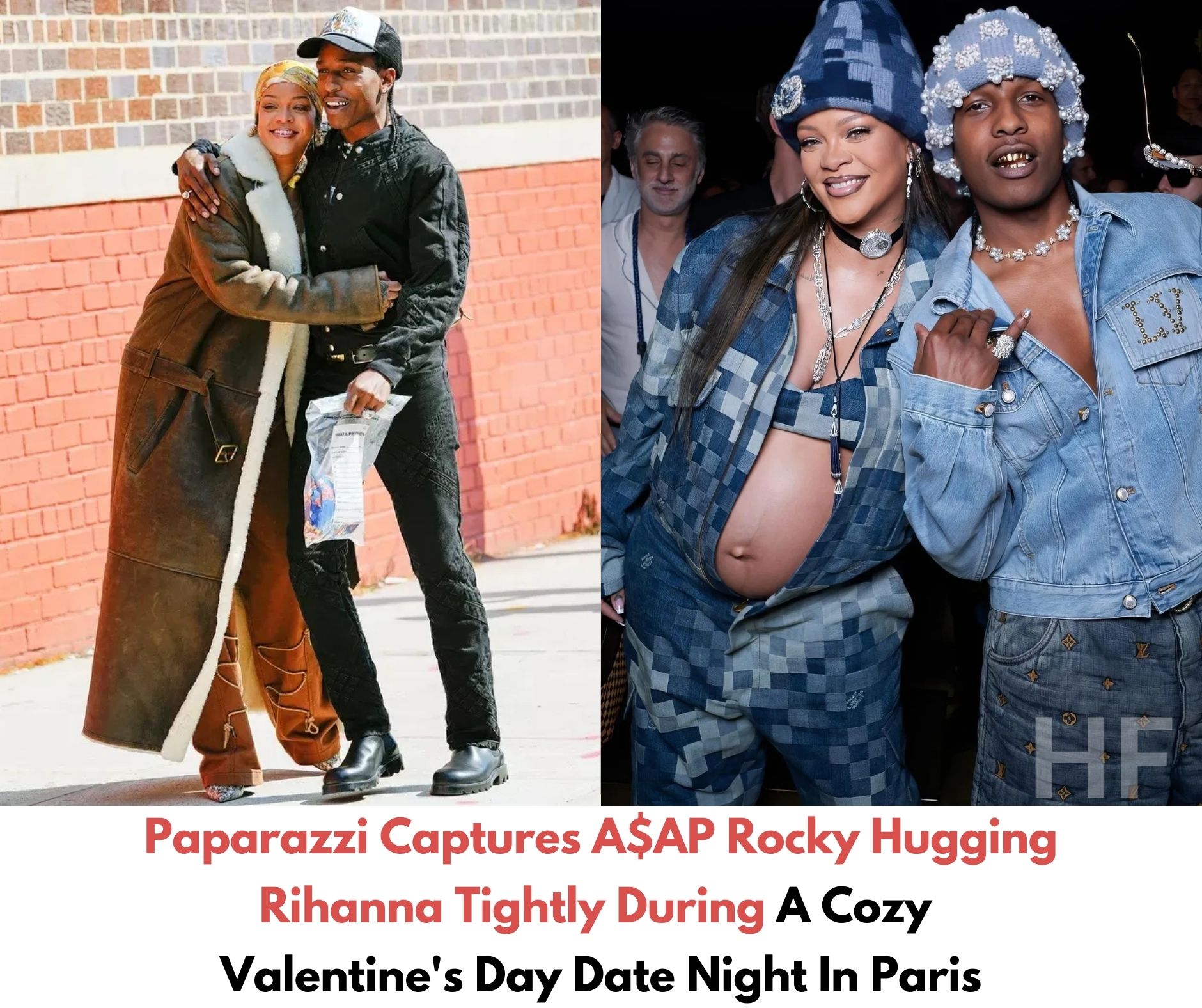 Paparazzi Captures A$AP Rocky Hugging Rihanna Tightly During A Cozy ...